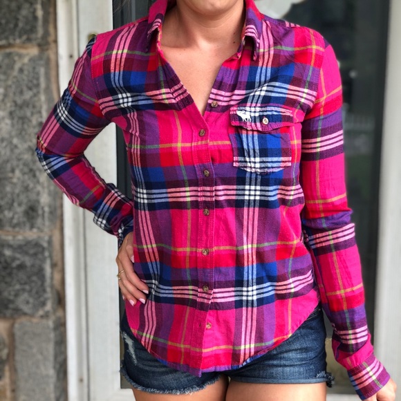 Abercrombie and Fitch Plaid Button Down - Picture 1 of 2